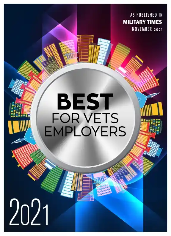 Graphic stating Best for bets employer 2021