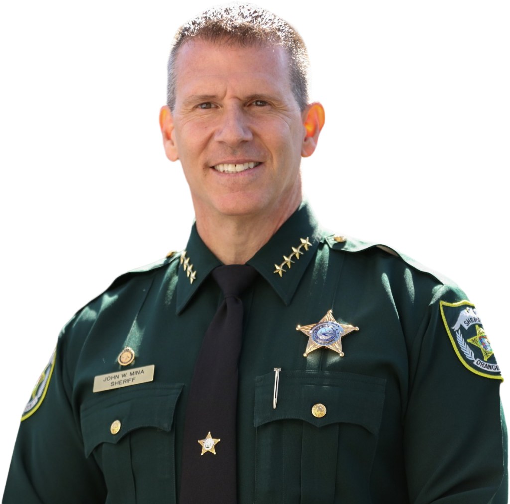 A cutout of sheriff Mina